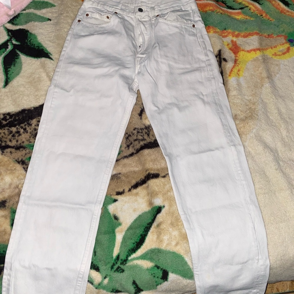 Men Levi White Jeans